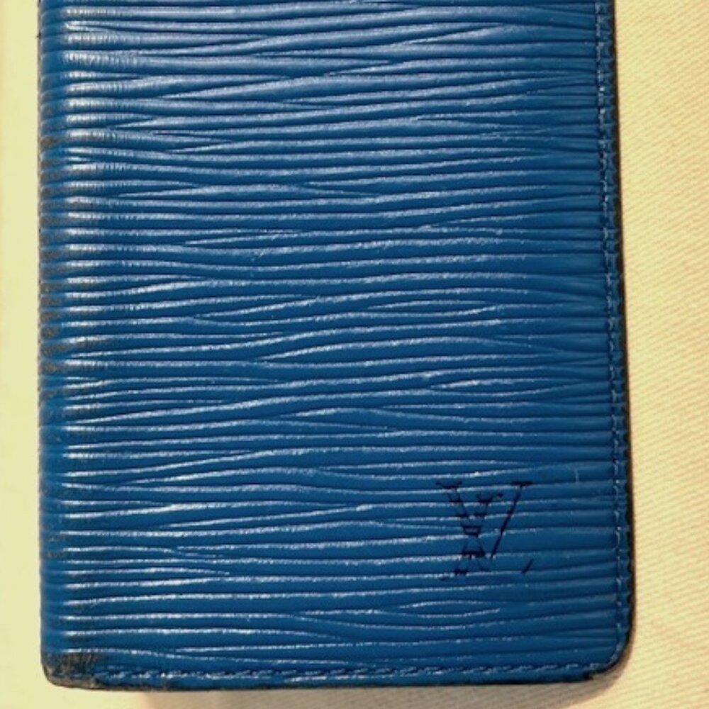 LOUIS VUITTON EPI LEATHER CARDHOLDER-VINTAGE-BLUE